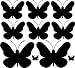 BUTTERFLIES....WALL STICKERS ART DECALS DECOR