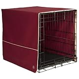 Pet Dreams 36 by 23-Inch Classic Crate Cover, Large, Burgundy