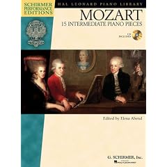 Mozart - 15 Intermediate Piano Pieces (Schirmer Performance Editions)