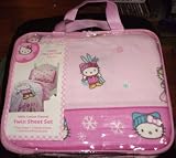 Hello Kitty Snow Bound Flannel Twin Sheet Set
