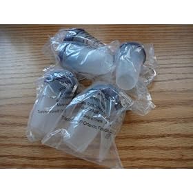 Tupperware Set of 5 Quick Shake Keychains. Deep Purple Seal by Tupperware