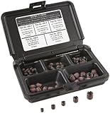 E-Z Lok Threaded Inserts For Metal; Assortment Kit; Carbon Steel; Metric Internal Threads, M3-0.5, M4-0.7, M5-0.8, M6-1.0, M8-1.25; 50 pieces