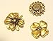 3 Style Flower Push PINS, Set of 15F