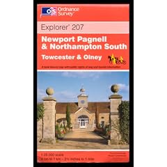 Newport Pagnell and Northampton South. Towcester & Olney: Explorer Map 207 (Explorer Maps)