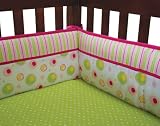 Trend Lab Crib Bumpers, Splash Pink