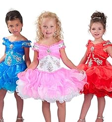 Toddler Lace Tulle   Ball Gown Pageant Dress 