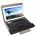 Tabsuit 10.1'' Keyboard Case - Ultra Slim SmartShell Stand Cover with Magnetically Detachable Wireless Bluetooth Keyboard for Dragon Touch 10.1 inch Tablet and more 10.1'' / 9.7'' Tablet