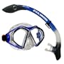 U.S. Divers Admiral 2 Lx / Island Dry Adult Silicone Mask Combo