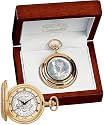 Colibri Pocket Watch Coin Dial Collector Piece Wooden Box PWS095909P