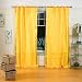 Indo Yellow Tie Top Sari Sheer Curtain (43 in. x 84 in.)