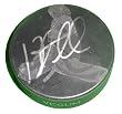 Jonas Hiller Autographed Photo Hockey Puck, Anaheim Ducks, Proof Photo