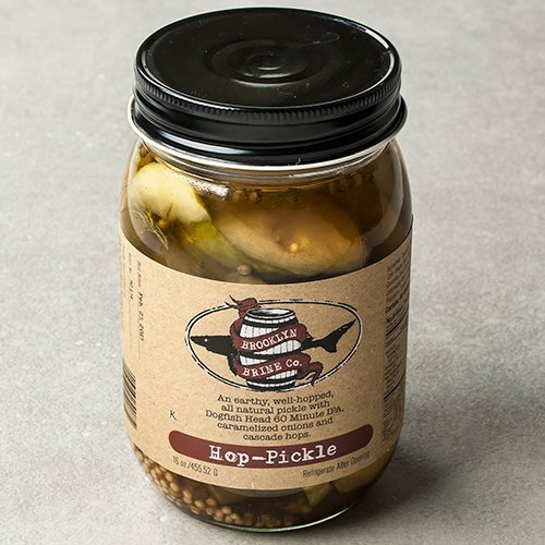 Brooklyn Brine Hop-Pickles - 16 oz - Made with Dogfish Head 60 Minute IPA