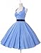 Women's Halter 1950's Vintage Style Short Cocktail Party Dress