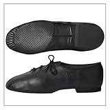 Dance Now DN980 Black Lace-up Split Sole Jazz Shoe