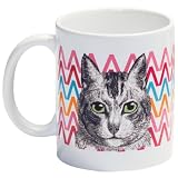 Zig Zag Cat Mug