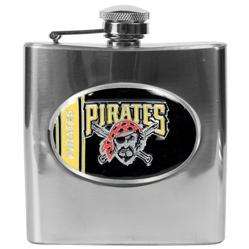 Pittsburgh Pirates 6oz Stainless Steel Flask