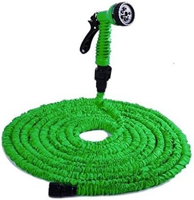 Garden Hose - Expandable Hose - 50 Feet Watering Hose - Quick Release Fittings - Adjustable Spray Nozzle - Flexible, Durable, Rust-Free, Strongest Expandable Gardening Hose - Better than PocketHose