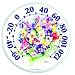 Outdoor Thermometer Wall Mounted Spring Pansy Floral