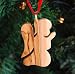 Hand Carved Olive Wood Praying Angel Ornament
