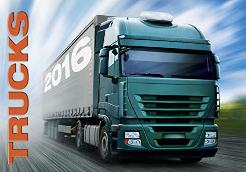 Trucks Wall Calendar 2016 - Trucker Calendar - Poster Calendar - Automobile Calendar By Helma