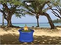 Bermuda Fire Pit - Deep Blue Base - LP
