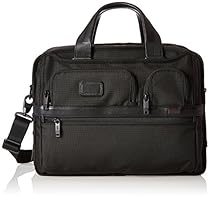 Tumi Alpha 2 Expandable Organizer Laptop Brief, Black, One Size
