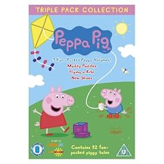 Peppa Pig Triple (Muddly Puddles, Flying a Kite, New Shoes) 3 Disc Vol 1-3 [DVD]