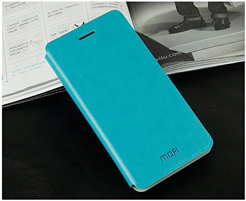 Lenovo A916 Case, Dimike Stand Slim Flip Pu Leather Cover Soft TPU Back Case Shell Compatible for Lenovo A916 Smartphone(Flip Blue)