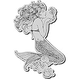 Stampendous Cling Rubber Stamp, Mermaid Image