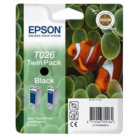 1 of Epson Ink Cartridge black - Twin Pack F/ Stylus Ph 810/830/925/935 PhotoPC L-300 PhotoPC 820 C50 830U