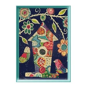 Garden Charm Hand Painted Glass Platter