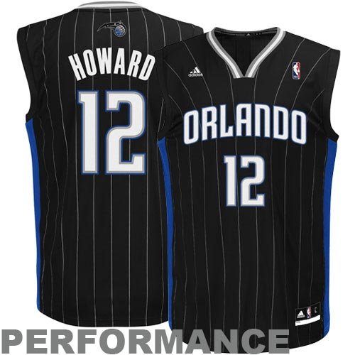 NBA Youth Orlando Magic Dwight Howard Replica Alternate Jersey - R28E8Mmd (Black, X-Large)