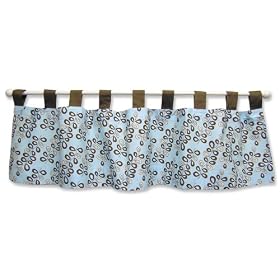 Trend Lab Willow Tab Top Window Valance, Teal