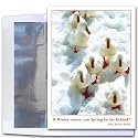 Winter Walk - New Year Holiday Cards, Box of 10 cards and envelopes