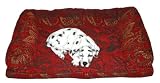 WILMA Hundesofa ROT/GOLD 90 x 65 x 15cm #55128L