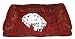 dog/cat bed 35'' x 26'' x 6'' red with golden embroideries #55128L Image