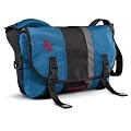Timbuk2 D-Lux Race Stripe Laptop Messenger Bag,Blue/Black/Gunmetal,S