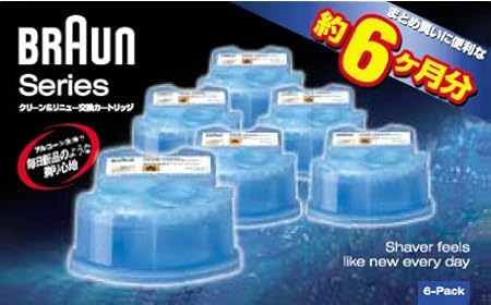 ブラウン クリーン&リニュー専用洗浄液カートリッジ(6個入) CCR6 [HTRC3]