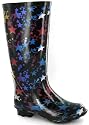 Funky Wellies / Wellingtons Kids Black With Stars