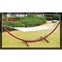 Cypress Wooden Arc Hammock Stand W/Cotton Hammock 0118M