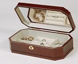 Mele Dylan Cherry Finish Jewelry Box