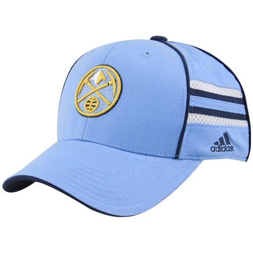 NBA adidas Denver Nuggets Youth Light Blue Pro Shape Flex Hat