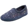 Daniel Green Women's Callie Detailed Wool Slipper,Blue,7 M