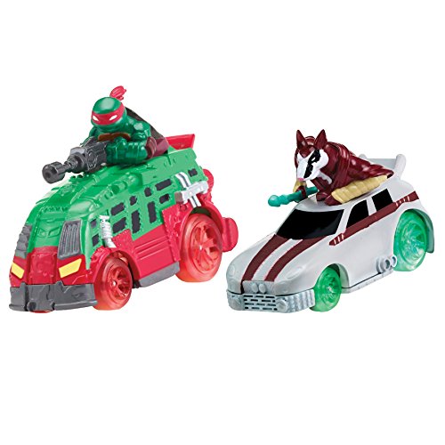 Teenage Mutant Ninja Turtles T-Machines Raphael in Shellraiser and Splinter in Rat Attack Diecast Vehicle (2-Pack)