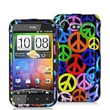 Peace Sign Design Crystal Hard Skin Case Cover for HTC Droid Incredible 2 6 ....