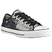 Women Shoes CONVERSE 107023 CT SEQUINS OX BLACK/SILVER SIZE 7