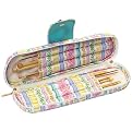 Debbie Macomber Floral Stripe Knitting Needle Case
