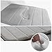 VDOMUS Non-slip Bath Mats Set Memory Foam Bathroom Mat Soft Coral Velvet Fabric,set of 2 piece, Gray, 20