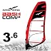 Sports : WINDSURFINGSEGEL VON WINDWING MODEL "BASH COMP 3,6 qm" - Wave