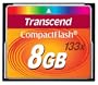 Transcend 8 GB 133x CompactFlash Memory Card TS8GCF133